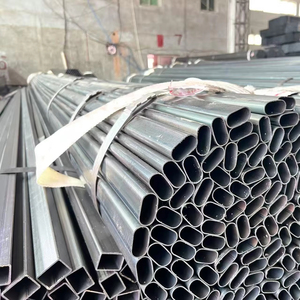 ASTM A653 Galvanized Rail Fence Mild Steel Oval <strong>Pipe</strong> 30x15mm Size Galvanized Steel Tube - Product Image 1