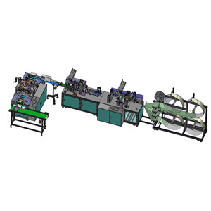 GOSUNM उच्च गति अधिकतम 170pcs/मिनट पूर्ण-ऑटो KF94 3D मछली आकार FFP2 FFP3 प्रकार चेहरे नकाब बनाने की मशीन - Product Image 6