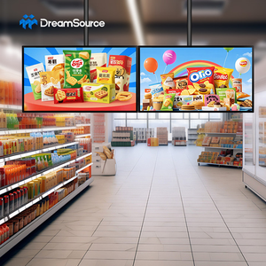 Digital Poster 55 Inches LCD <b>Display</b> <b>Wall</b> Mounted 1920x1080 Resolution For Restaurant Advertising Indoor Use - Product Image 4