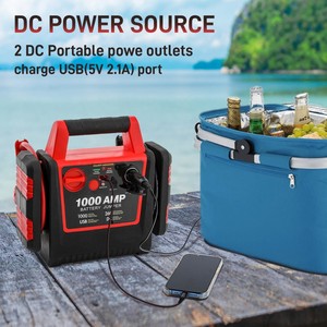 Arrancador de Coches Portátil Tyrell Chenergy, 600A Pico, Luz LED, Cargador de Emergencia para Motocicletas, Camiones y SUV, 8000 mAh, 480 W, <span class=keywords><strong>Arranque</strong></span> Rápido - Product Image 2