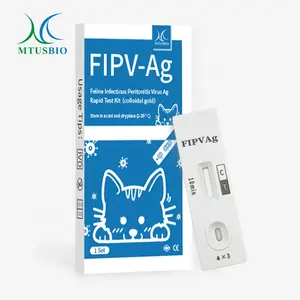 Kit de test rapide d'antigène du virus de la péritonite infectieuse féline Carte de test pour animaux de compagnie FIPV