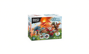 Set di Blocchi da Costruzione Dinosauri vs Dinosauri N. 3169 86, Giocattolo di Assemblaggio in Plastica per Bambini dai 7 ai 12 Anni, Unisex - Product Image 1
