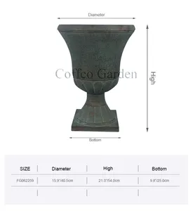 Coffco Vintage Design Betonnen Urn Kale Beker Plastic Pot Tuinkwekerij Kweekbak Tuinbenodigdheden Voor Het Planten Van Huisdecoratie Eps