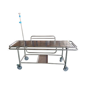 Chariot médical mobile d'acier inoxydable des meubles d'hôpital 304 sur le chariot multifonctionnel de roues avec la poubelle - Product Image 4