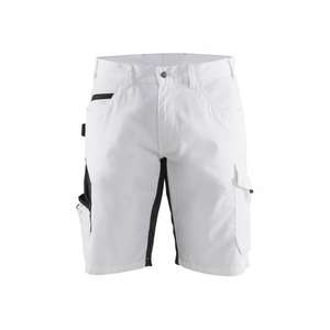 BLAKLADER - 109413301098C56 <b>Painters</b> shorts with stretch White/Dark grey - EAN 7330509748459 WORK TROUSERS WORK SHORTS - Product Image 1