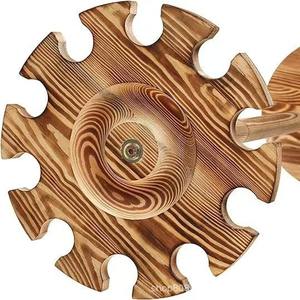 Support de bâton de baseball en bois massif 1,3 po/33 mm 1,5 po/38 mm, porte-parapluie multifonction, couleur rétro - Product Image 5