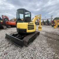 Mini-excavatrice Yanmar VIO55 de 5,5 tonnes à balancier à zéro déport et déplacement latéral pour travaux en bord de route, sur les pipelines et dans les allées étroites