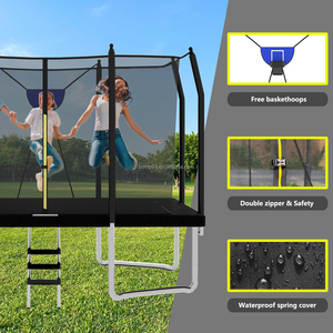 <span class=keywords><strong>Trampoline</strong></span> en PVC rectangulaire de haute qualité Zoshine de 10x12 pieds avec échelle et <span class=keywords><strong>panier</strong></span> sans danger pour les enfants et les espaces verts - Product Image 6