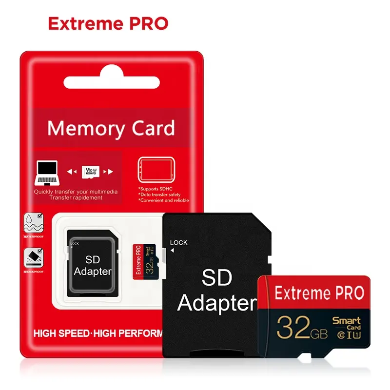 100% Real Capaciteit 32Gb Micro Geheugenkaarten Tf Extreme Pro 64Gb 128Gb 256Gb Klasse 10 Hoge speed Sd-geheugenkaart Met Pakket