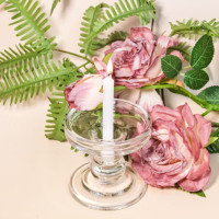 Bougies en cire blanches pointues longues pour cérémonies de mariage, éclairage domestique et décoration de table à manger