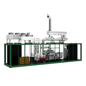 Thấp 30Kw 50kw 80kw 100kw 120kw 125kva 150kw 200Kw khí tự nhiên Biogas cng lng methan Máy phát điện với CHP và Biogas thanh lọc