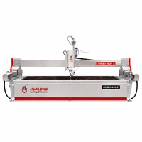 Máquina de Corte por Chorro de Agua CNC de 5 Ejes HUALONG Machinery HLWJ-4020, Cortadora Abrasiva para Mosaicos, Azulejos y Mármol