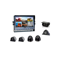6CH 1080P écran tactile DVR moniteur aide au conducteur système de caméra véhicule aide à l'inversion et gestion de flotte avec GPS 4G