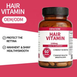 Private Label Biotine Haarvitamine Supplement voor Volwassenen 1100mg - Energieverhogend - OEM/ODM voor Haarverzorging en Netoppenbescherming - 60 Capsules - Product Image 3