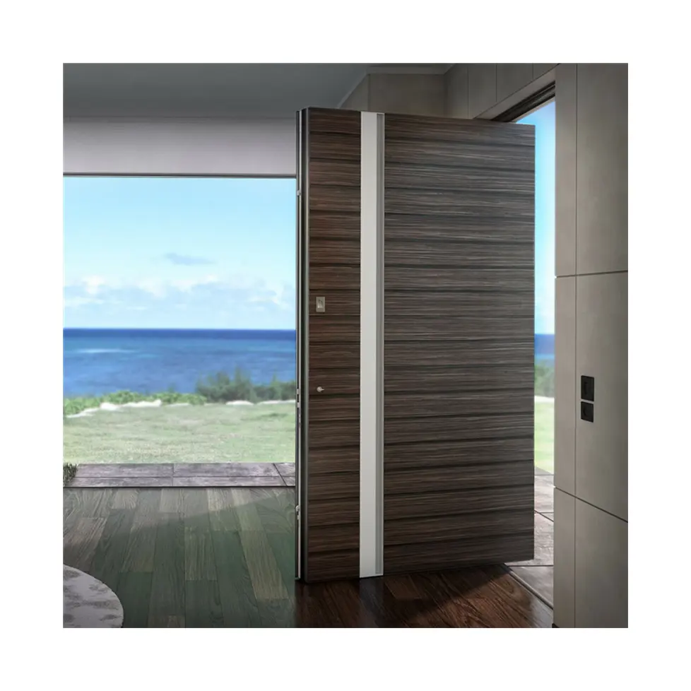 Customized Top Quality Steel Wooden Front Door Interior Pivot Doors Chinese Products PlyWood Door Design