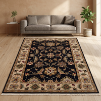 Handknotted Wool Rug Premium Handmade Carpet Luxury Area Rug Durable Soft Pile Oriental Design (Door mats)