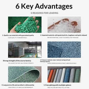 <span class=keywords><strong>Tapis</strong></span> <span class=keywords><strong>de</strong></span> <span class=keywords><strong>sol</strong></span> en <span class=keywords><strong>caoutchouc</strong></span> EPDM pour salle <span class=keywords><strong>de</strong></span> sport, absorption des chocs, isolation acoustique, résistant à l'humidité, amortissant, résistant à l'usure, antidérapant pour les lieux sportifs - Product Image 3