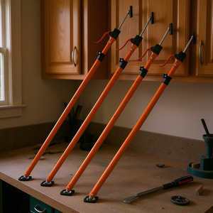 Barra de Soporte Telescópica de Acero Ajustable de 49.2-114.6 Pulgadas, Sistema de Tercera Mano para Instalación de Gabinetes - Product Image 2