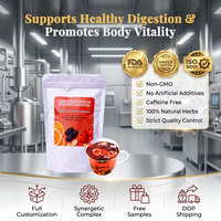 Teh Herbal Kesehatan Usus Herbal Infusion 150g Mulberry Hawthorn Bersertifikat GMP Formula Kelas Profesional Pilihan Alami Ternavia