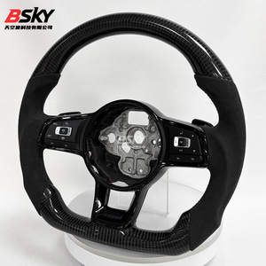 Volante Deportivo de Fibra de Carbono Premium 100% Probado para Volkswagen BORA, CADDY, GOLFGTI, <span class=keywords><strong>GOLFGTD</strong></span>, JETTA, PASSAT - Product Image 2