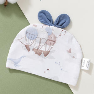 Chapeaux mignons en coton doux pour garçons et filles de 0 à <span class=keywords><strong>12</strong></span> <span class=keywords><strong>mois</strong></span>, couvre-chef élastique chaud pour nouveau-né, collection printemps-automne - Product Image 5