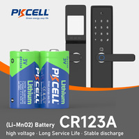 Batterie primaire au lithium haute performance CR123A 3.0V longue durée 1600mAh Cellule CR17335 pour système de caméra de sécurité sans fil