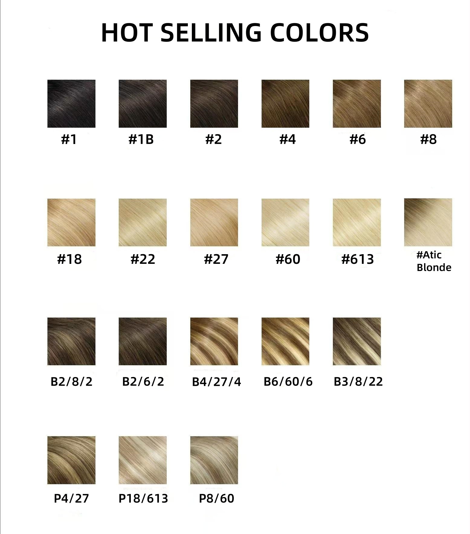 All the colors have in stock, no MOQ