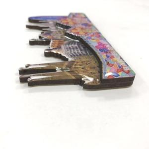 Hatıra 3d OEM İspanya <span class=keywords><strong>Barcelona</strong></span> MDF ahşap buzdolabı mıknatısı - Product Image 2