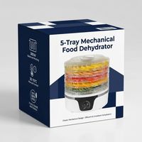 OEM ODM Meerlaagse Voedseldehydrator 35-70 ° C Temperatuurregeling BPA-vrije plastic fruit- en groentedroger FDA CE-goedkeuring