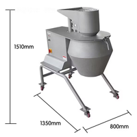 Elektrische Roestvrijstalen Aardappelchips Snijmachine Automatische Huis/Restaurant Gebruik Groente & Fruit Snijmachine Nieuwe Staat