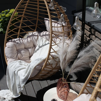 Fauteuil suspendu en rotin pour l'extérieur, chaise suspendue en forme d'œuf, balançoire pour balcon et jardin