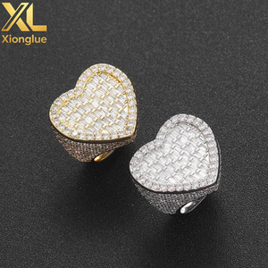 Nuevo Anillo de Moda con Baño de Oro de 18K, Estilo Hiphop Punk, con Cristales de Diamantes, para Mujer - Product Image 6