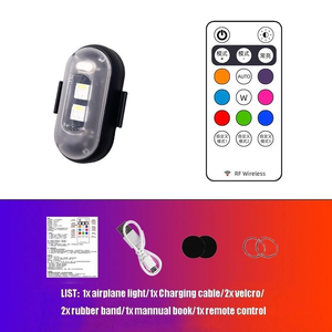 Luce Stroboscopica LED RGB Ricaricabile per Auto, Bici, Moto e Droni, Controllo Wireless, 7 Colori, <span class=keywords><strong>Mini</strong></span> Lampada Lampeggiante - Product Image 5