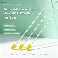 Cathéter d'insémination artificielle vétérinaire jetable de haute qualité pour porcs, cathéter K-Foam pour truie, kit d'IA pour les vaisseaux deferens