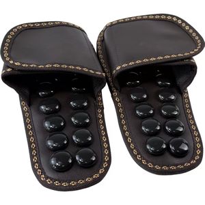 نعال تدليك بالعلاج الحراري بالأشعة تحت الحمراء وضغط نقاط الوخز بالإبر مع التورمالين للاسترخاء وعلاج التهاب اللفافة الأخمصية مع الأيونات السالبة - للاستخدام المنزلي - Product Image 4