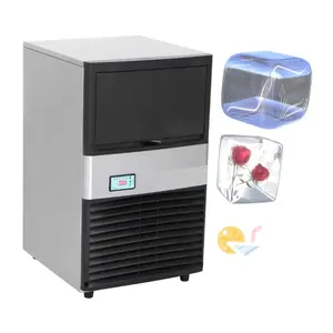 Compact Ice Making Machine Small Automatic Block Refrigeration Home Portable stainless steel freezer whiskey