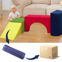 Sofá modular comercial divertido de diseño moderno, muebles de sala de estar para jugar en casa para niños recién tapizados
