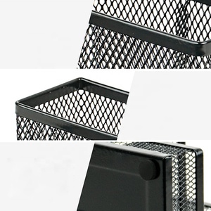 Organiseurs de <span class=keywords><strong>bureau</strong></span>, porte-stylos pour <span class=keywords><strong>bureau</strong></span>, 4 compartiments, porte-stylos en maille noire, <span class=keywords><strong>rangement</strong></span> pour accessoires de <span class=keywords><strong>bureau</strong></span> - Product Image 6