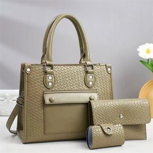 Luxury Women Handbag <b>Purse</b> Set 3pcs Daily <b>Large</b> Capacity Tote Bags - Product Image 4