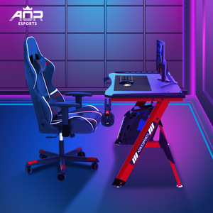 Altura ajustable Oficina en casa Rosa <span class=keywords><strong>Gamer</strong></span> Gaming Office Computer Table Rgb Light Gaming Table <span class=keywords><strong>Escritorio</strong></span> <span class=keywords><strong>para</strong></span> <span class=keywords><strong>niñas</strong></span> - Product Image 2