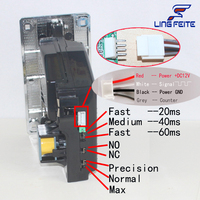 Récepteur de pièces multi-monnaies programmable pour distributeurs automatiques, accepteur de pièces à reconnaissance de 9 devises LFT LFT-999 DC12V