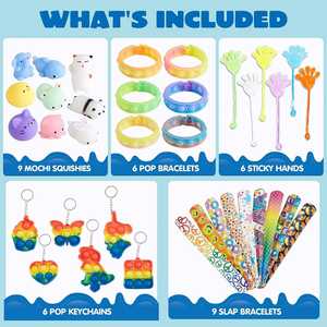 0102 <b>Fidget</b> <b>Set</b> Toys Bundle Sensory <b>Fidget</b> Toys <b>Set</b> Packs With Push Pop Bubble for Kids - Product Image 2