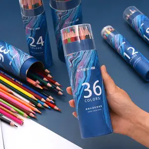 Wholesale Colored Pencil Set Student Painting 12 / 24 / 36 / 48 Coloring Drawing Color Pencil