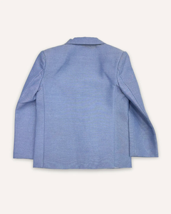Blazer en coton texturé bleu clair pour garçons, veste élégante pour occasions spéciales, tissu de qualité supérieure et coupe confortable pour enfants - Product Image 4