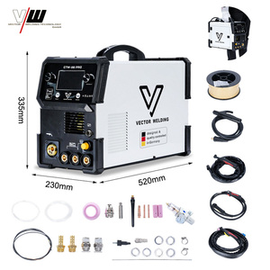 Machine à souder VECTOR <span class=keywords><strong>MIG</strong></span> <span class=keywords><strong>TIG</strong></span> Plasma MMA 220V/110V pour usage professionnel <span class=keywords><strong>et</strong></span> bricolage CTM250PRO Marque allemande - Product Image 1