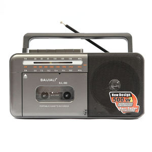 Reproductor de Casetes con Altavoz Bluetooth, Radio AM/FM/SW Retro Recargable, Grabadora de Casetes, Conector para Auriculares - Product Image 1