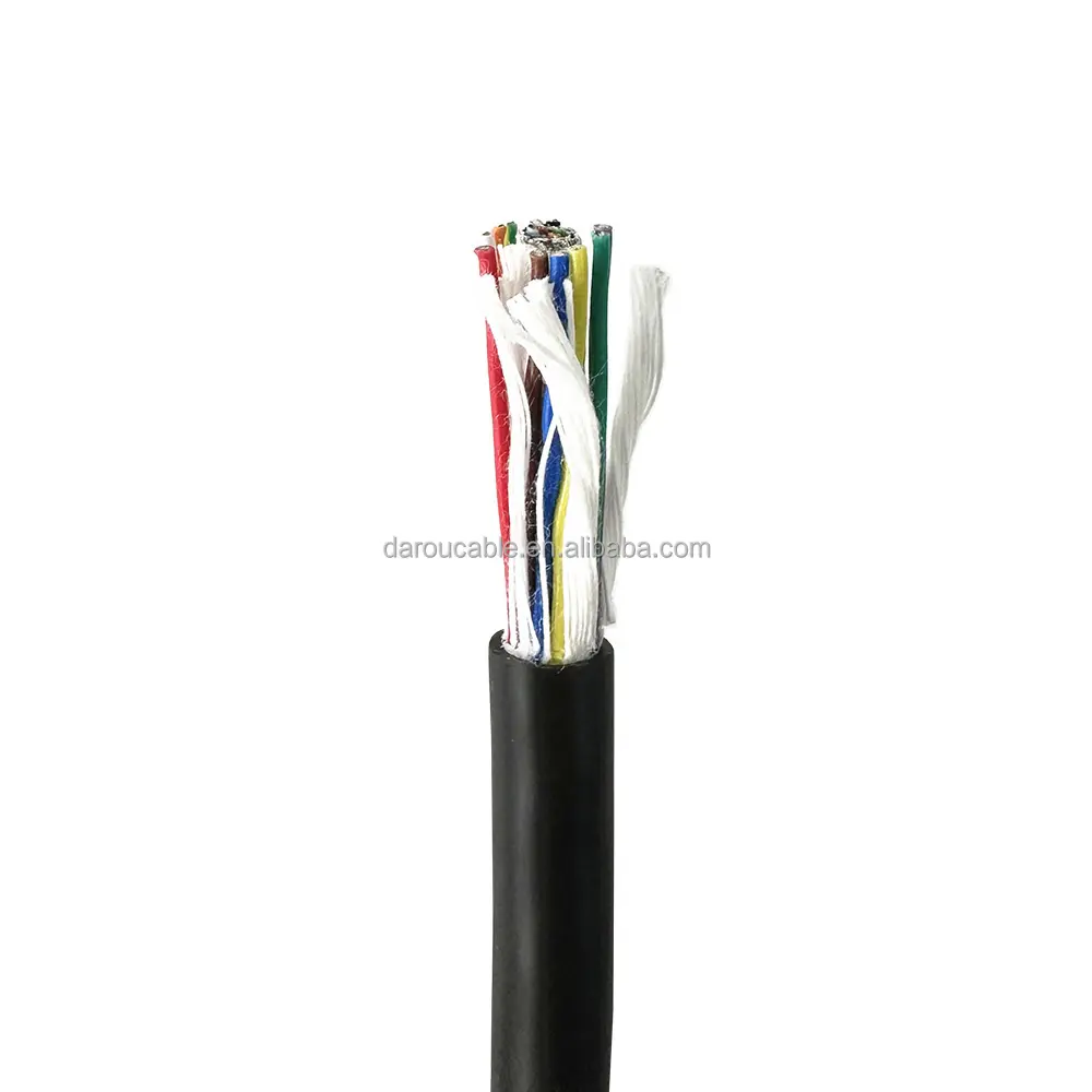 Cable de datos de cable eléctrico de alta flexibilidad Cable blindado TPV PVC PUR aislado