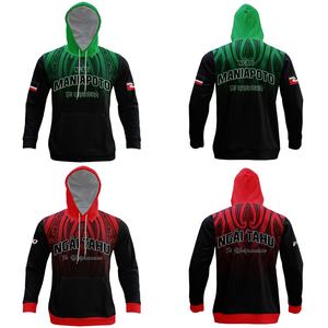 Sweat-shirts tribaux maoris personnalisés FQ Impression par sublimation Tatouage <span class=keywords><strong>maori</strong></span> Manches longues Pull Tuhoe en polyester avec poche avant - Product Image 4