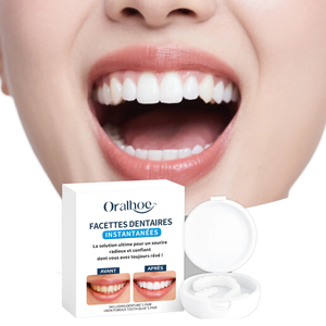 ORALHOE Prothèses dentaires ajustables à clipser, améliorent l'esthétique du sourire, en silicone confortable, pour adultes, kit de beauté dentaire à domicile - Product Image 1