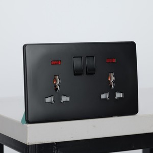 UK 10A 4 Gang Electric <strong>Wall</strong> <strong>Light</strong> <strong>Switch</strong> Socket 220V Retro Smart Life Multifunctional 2 USB Type C Ports Black White Gold Gray - Product Image 6